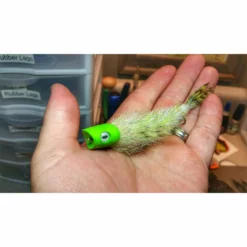 Fish Skull Flymen Surface Suducer Howitzer Baitfish Poper Head - Funky Fly Tying -Fly Tying Materials Sales Brandon Bailes Howitzer Fly 1