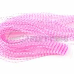 Hareline Chicone Regular Crusher Legs - Funky Fly Tying -Fly Tying Materials Sales Chicone Regular Crusher Legs Barred Fl Pink 1
