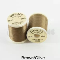 Danville's Flymaster 70 Denier Thread - Funky Fly Tying -Fly Tying Materials Sales Danvilles Flymaster 6 0 70 Denier Thread Brown Olive 1