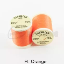 Danville's Flymaster 70 Denier Thread - Funky Fly Tying -Fly Tying Materials Sales Danvilles Flymaster 6 0 70 Denier Thread Fluo Orange
