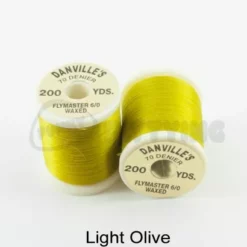 Danville's Flymaster 70 Denier Thread - Funky Fly Tying -Fly Tying Materials Sales Danvilles Flymaster 6 0 70 Denier Thread Light Olive 1