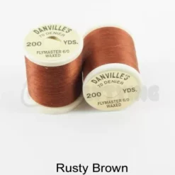 Danville's Flymaster 70 Denier Thread - Funky Fly Tying -Fly Tying Materials Sales Danvilles Flymaster 6 0 70 Denier Thread Rusty Brown 1