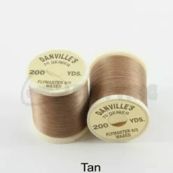 Danville's Flymaster 70 Denier Thread - Funky Fly Tying -Fly Tying Materials Sales Danvilles Flymaster 6 0 70 Denier Thread Tan