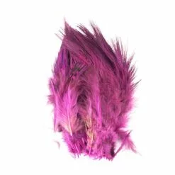 Fish Hunter Strung Ringneck Pheasant Rump Hackle - Funky Fly Tying 45 Fish Hunter Strung Ringneck Pheasant Rump Hackle - Funky Fly Tying -Fly Tying Materials Sales Fish Hunter Ringneck Pheasant Rump Hackle FL Hot Pink UV 1