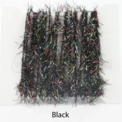 Funky 10mm Mosaic Micro Core - Funky Fly Tying -Fly Tying Materials Sales Funky 10mm Mosaic Micro Core Black