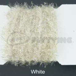 Funky 15mm 3D Fritz UV & Gold - Funky Fly Tying -Fly Tying Materials Sales Funky 15mm 3D Fritz UV Gold White