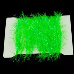 Funky 15mm Neon Hackle UV Fritz - Funky Fly Tying -Fly Tying Materials Sales Funky 15mm Neon Hackle UV Fritz Fluo Green 1