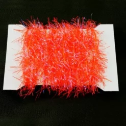Funky 15mm Neon Hackle UV Fritz - Funky Fly Tying -Fly Tying Materials Sales Funky 15mm Neon Hackle UV Fritz Fluo Orange