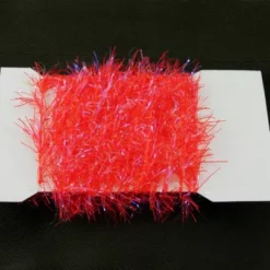 Funky 15mm Neon Hackle UV Fritz - Funky Fly Tying -Fly Tying Materials Sales Funky 15mm Neon Hackle UV Fritz Fluo Red 1