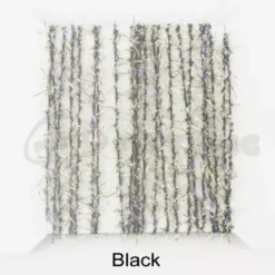 Funky 3D Micro Straggle UV & Gold Fritz - Funky Fly Tying -Fly Tying Materials Sales Funky 3D Micro Straggle Uv Gold Fritz Black 1