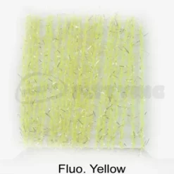 Funky 3D Micro Straggle UV & Gold Fritz - Funky Fly Tying -Fly Tying Materials Sales Funky 3D Micro Straggle Uv Gold Fritz Fluo Yellow 1