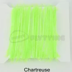 Funky 5mm Crystal Hackle Fritz - Funky Fly Tying -Fly Tying Materials Sales Funky 5mm Crystal Hackle Fritz Chartreuse 1