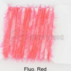 Funky 5mm Crystal Hackle Fritz - Funky Fly Tying -Fly Tying Materials Sales Funky 5mm Crystal Hackle Fritz Fluo Red 1