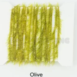 Funky 5mm Crystal Hackle Fritz - Funky Fly Tying -Fly Tying Materials Sales Funky 5mm Crystal Hackle Fritz Olive