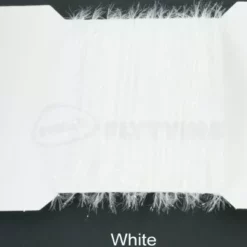 Funky 5mm Crystal Hackle Fritz - Funky Fly Tying -Fly Tying Materials Sales Funky 5mm Crystal Hackle Fritz White 1