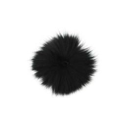 Funky Arctic Fox Tail Pieces - Funky Fly Tying -Fly Tying Materials Sales Funky Artic Fox Tail Black