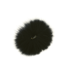 Funky Arctic Fox Tail Pieces - Funky Fly Tying -Fly Tying Materials Sales Funky Artic Fox Tail Black ad White 1