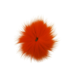 Funky Arctic Fox Tail Pieces - Funky Fly Tying -Fly Tying Materials Sales Funky Artic Fox Tail Hot Orange 1