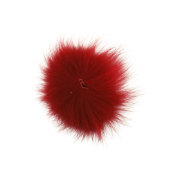 Funky Arctic Fox Tail Pieces - Funky Fly Tying -Fly Tying Materials Sales Funky Artic Fox Tail Red 1