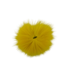 Funky Arctic Fox Tail Pieces - Funky Fly Tying -Fly Tying Materials Sales Funky Artic Fox Tail Yellow