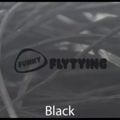 Funky Flexi - Funky Fly Tying -Fly Tying Materials Sales Funky Flexi Black 1