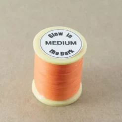 Funky Glow In The Dark Tinsel 5 Colours - Funky Fly Tying -Fly Tying Materials Sales Glow In The Dark Tinsel 5 Colours Hot Orange 1