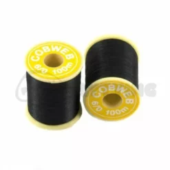 Gordon Griffiths 6/0 Cobweb - Funky Fly Tying 51 Gordon Griffiths 6/0 Cobweb - Funky Fly Tying -Fly Tying Materials Sales Gordon Griffiths 6 0 Cobweb Black 1