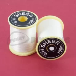 Gordon Griffiths Sheer 14/0 Ultrafine - Funky Fly Tying -Fly Tying Materials Sales Gordon Griffiths Sheer 14 0 Ultrafine White
