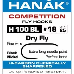 Hanak 100 BL Dry Fly Hook - Funky Fly Tying