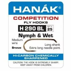 Hanak 290BL Nymph & Wet Hook Long Shank - Funky Fly Tying