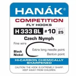 Hanak 333BL Czech Nymph Hook - Funky Fly Tying