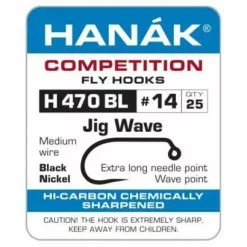 Hanak 470BL Wave Jig Hook - Funky Fly Tying