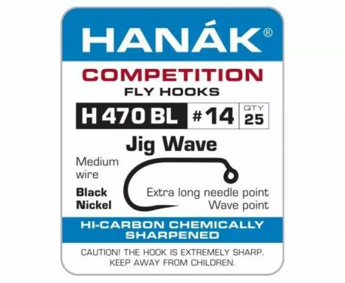 Hanak 470BL Wave Jig Hook - Funky Fly Tying 3 Hanak 470BL Wave Jig Hook - Funky Fly Tying