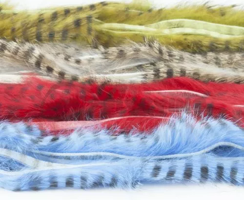 Hareline Barred Rabbit Strips - Funky Fly Tying 3 Hareline Barred Rabbit Strips - Funky Fly Tying