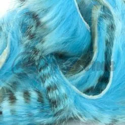 Hareline Barred Rabbit Strips - Funky Fly Tying 21 Hareline Barred Rabbit Strips - Funky Fly Tying -Fly Tying Materials Sales Hareline Barred Rabbit Strips Fluo Blue 1