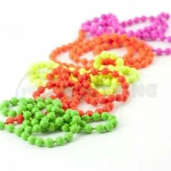 Hareline Fluoro Chain Bead Eyes - Funky Fly Tying
