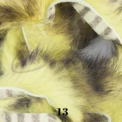 Hareline Magnum Cut Tiger Barred Zonkers - Funky Fly Tying -Fly Tying Materials Sales Hareline Magnum Cut Tiger Barred Zonkers Olive Black Over Light Olive 2