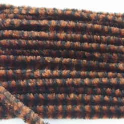 Hareline Variegated Chenille - Funky Fly Tying 30 Hareline Variegated Chenille - Funky Fly Tying -Fly Tying Materials Sales Hareline Variegated Chenille Brown Black