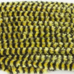 Hareline Variegated Chenille - Funky Fly Tying 39 Hareline Variegated Chenille - Funky Fly Tying -Fly Tying Materials Sales Hareline Variegated Chenille Yellow Black 1