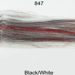 Hedron Inc Hedron Big Fly Fiber - Funky Fly Tying -Fly Tying Materials Sales Hedron Big Fly Fiber Black White