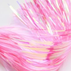 Hedron Inc Hedron Saltwater Flashabou - Funky Fly Tying -Fly Tying Materials Sales Hedron Saltwater Flashabou Pearl Pink 1
