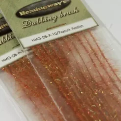Hemingways Hemingway's Peacock Dubbing Brushes - Funky Fly Tying -Fly Tying Materials Sales Hemingways Peacock Dubbing Brushes Reddish