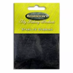 Hemingways Hemingway's Star Lite Dubbing - Funky Fly Tying 32 Hemingways Hemingway's Star Lite Dubbing - Funky Fly Tying -Fly Tying Materials Sales Hemingways Star Lite Dubbing Black