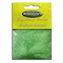 Hemingways Hemingway's Star Lite Dubbing - Funky Fly Tying 51 Hemingways Hemingway's Star Lite Dubbing - Funky Fly Tying -Fly Tying Materials Sales Hemingways Star Lite Dubbing Lime Green 1