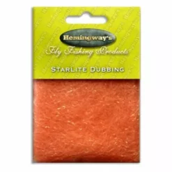 Hemingways Hemingway's Star Lite Dubbing - Funky Fly Tying 48 Hemingways Hemingway's Star Lite Dubbing - Funky Fly Tying -Fly Tying Materials Sales Hemingways Star Lite Dubbing Orange