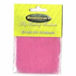 Hemingways Hemingway's Star Lite Dubbing - Funky Fly Tying 45 Hemingways Hemingway's Star Lite Dubbing - Funky Fly Tying -Fly Tying Materials Sales Hemingways Star Lite Dubbing Pink 1