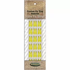 Hemingways Hemingway's Stonefly Wings - Funky Fly Tying 19 Hemingways Hemingway's Stonefly Wings - Funky Fly Tying -Fly Tying Materials Sales Hemingways Stonefly Wings yellow 1