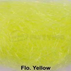 Hends Angel Hair - Funky Fly Tying -Fly Tying Materials Sales Hends Angel Hair Flo Yellow 1