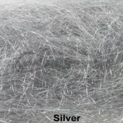 Hends Angel Hair - Funky Fly Tying -Fly Tying Materials Sales Hends Angel Hair Silver 1