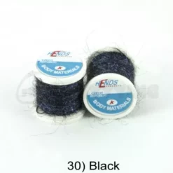 Hends Ice Dub Thread - Funky Fly Tying -Fly Tying Materials Sales Hends Ice Dub Thread Black 1